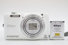 Nikon Coolpix S6600 fotocamera digitale compatta 16,0 MP 12x zoom bianco con batteria #612