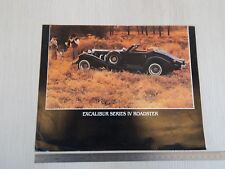 BROCHURE ORIGINALE EXCALIBUR 4 SERIE DEPLIANT PROSPEKT TIPO CADILLAC 62 CHEVY
