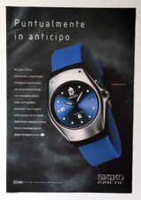 Pubblicita' Orologio Seiko Kinetic Arctura Blu Advertising Werbung 1999 (R2)