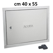 Sportello zincato per contatore acqua cm 40x55 telaio con coperchio portella