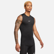 Nike Pro Maglia da fitness aderente senza maniche Dri-FIT smanicata canotta uomo