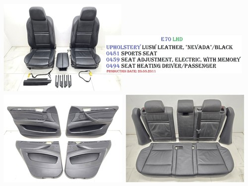 Bmw e70 set sedili - bmw,
