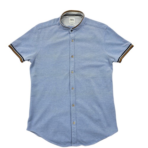 Camicia uomo zara blu chiaro - camicia,