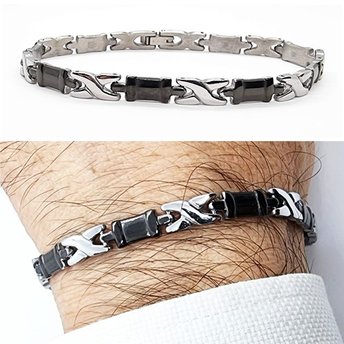 Bracciale uomo acciaio - in,
