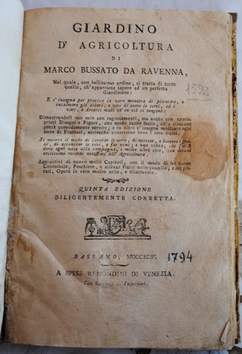 Libri antichi giardino - libri,