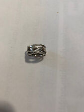 Anello Pandora Originale Fascia Intrecciata,n.52,diametro 16,5 mm.Argento 925