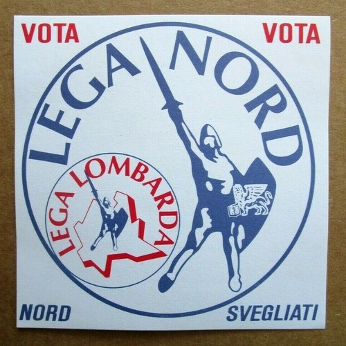 Adesivo sticker vota lega - "vota,