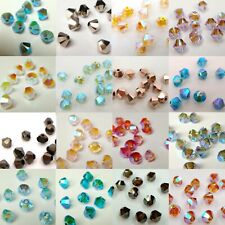 144 pezzi x SWAROVSKI XILION CRYSTAL 5328 4mm perline bicono AB 2X / 2X ~ molti colori