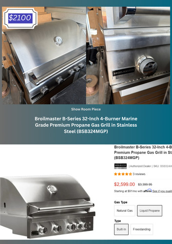 Broilmaster griglia incasso - da,