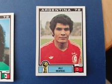 PANINI ARGENTINA 78 TUNISIE MANAI N 167 CON VELINA ORIGINALE
