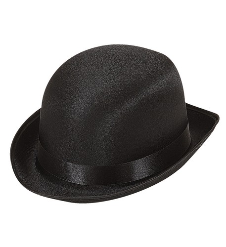 Bombetta nera raso - nera,