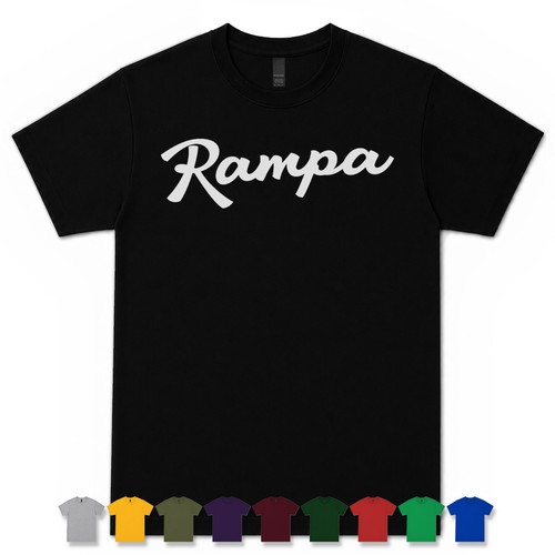 Maglietta rampa retro script - maglietta,