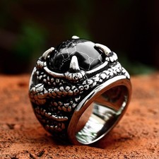 Anello Vintage Serpente Pietra