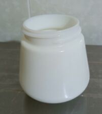 Vecchio Paralume Bianco Vetro Opaco 6 Cm E Mezzo ∅ Ghiera Per Avvitare Vintage