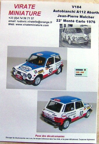 V184 autobianchi a112 - v184,