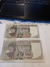 10000 LIRE CASTAGNO 3 NOVEMBRE 1982 + BANCONOTA FALSO D'EPOCA