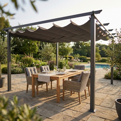 Gazebo astoria 4 antracite - gazebo, x