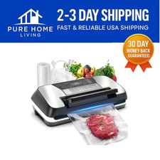 Sigillante Sottovuoto in Acciaio Inox 230W - Conservare Alimenti con 12 Funzioni e Taglierina