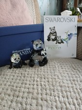 Swarovski Panda Cubs SCS 2008 Endangered Wildlife set completo panda set in scatola