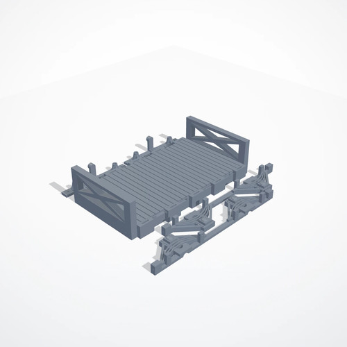 Carro pianale stampato - , 3d