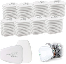 80 Pcs Kit Filtro in Cotone Maschera Polveri Sottili, 5N11 Filtro Cotone per 3M 