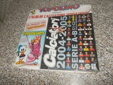 ALBUM CALCIATORI PANINI 2004-2005 BLISTERATO VUOTO+TOPOLINO N.2563 SU CARTONE
