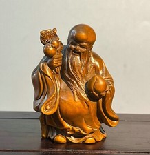 Statua antica cinese in legno