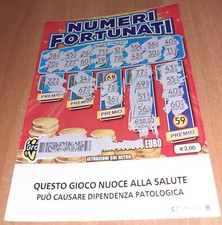 Gratta E Vinci da collezione: Numeri Fortunati da euro 3.00