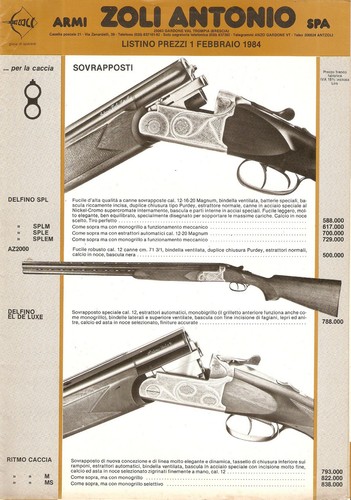 Catalogo zoli antonio fucili - antonio,