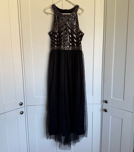 Maxi abito nero - nero, maglia