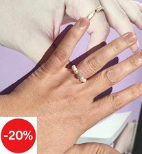 Anello Donna Perle Acqua Dolce Regolabile Sfera in Oro 18kt 750 Kioto 460S