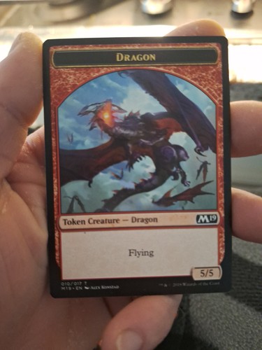 Mtg dragon token - 🔥, –