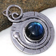 Ciondolo tondo placcato