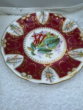 Red & Gold Fuchsia plate