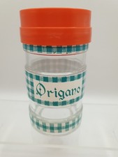 NUTELLA FERRERO ORIGANO CM 12 VASETTO BARATTOLO VETRO TAPPO  CONTENITORE VINTAGE