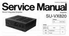 TECHNICS SU-VX820 Service