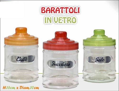 Tris barattoli contenitori - barattoli, 3