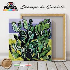 QUADRO Renato Guttuso Cactus sul golfo di Palermo STAMPA TELA CANVAS PREGIO ARTE