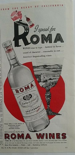 Bottiglia 1943 roma california - 1943,