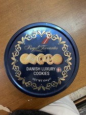 SCATOLA LATTA CONTENITORE BISCOTTI DANESI LUXURY VINTAGE NUOVA VUOTA COLLEZIONE 