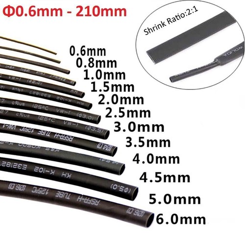 Tubo termoretraibile nero
