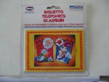 BIGLIETTO TELEFONICO AUGURI DISNEY BLISTERATO Paperino e Paperina  TO3