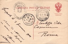 Franchigia Carabinieri Reali Tripolitania Cirenaica POSTA MILITARE INT. GEN.1912