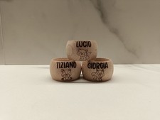 Portatovaglioli legno personalizzato porta tovaglioli idea regalo Natale family