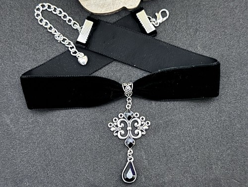 Collana girocollo velluto nero - girocollo,