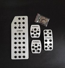 COPRI PEDALI PEDALIERA ALLUMINIO PER SUZUKI VITARA CON LOGO CAMBIO MANUALE