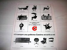 POLTRONE CASSINA (MEDA) 1963 pubblicità/advertising/werbung