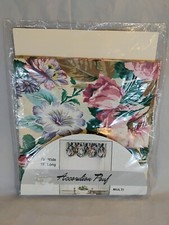 Pouf fisarmonica floreale vintage palloncino valance trattamento finestra 1pz 72"W x 16"L