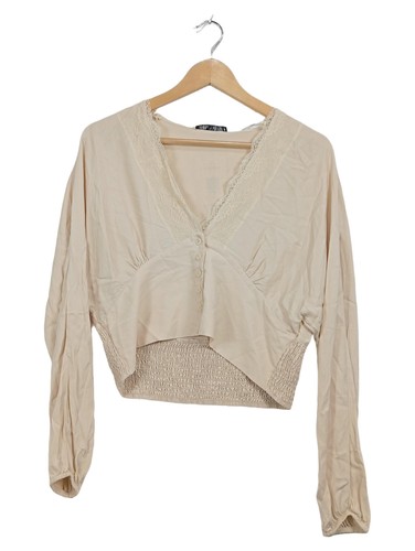 Zara camicetta donna beige - donna,