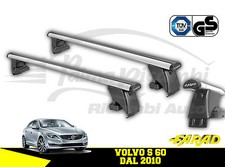 ALU130+BS100 BARRE PORTATUTTO FARAD IN ALLUMINIO VOLVO S 60 DAL 2010
